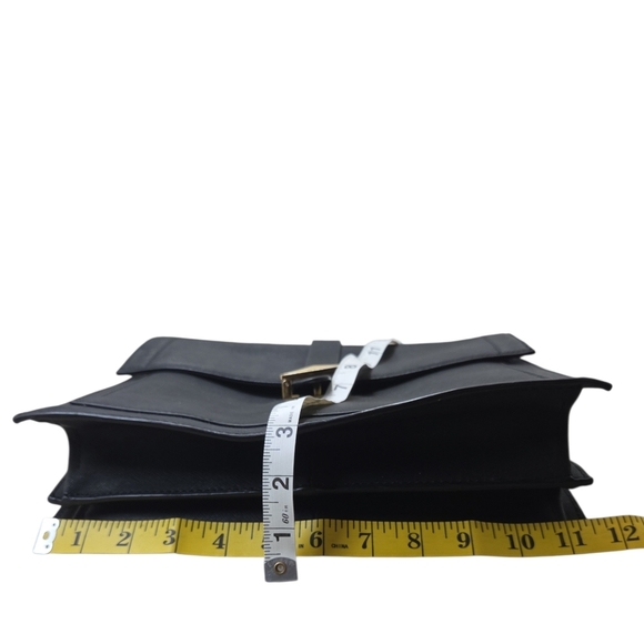 Badgley Mitchka Black Saffiano Leather Lena Satchel - Picture 13 of 15